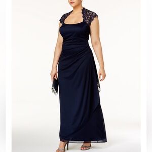 Beautiful Navy Evening Gown!